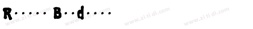 Romolo Bold字体转换